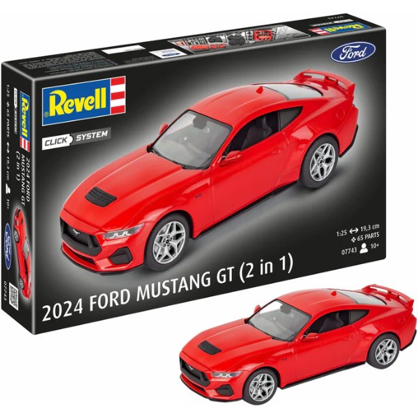 Фото - Набор для моделирования техники Revell модель автомобиль Ford Mustang GT 2024 1:25 (RVL-07743)