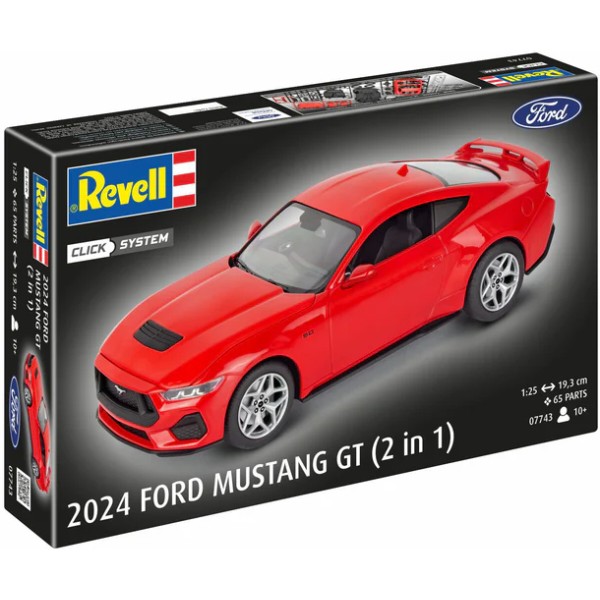 Фото - Набор для моделирования техники Revell модель автомобиль Ford Mustang GT 2024 1:25 (RVL-07743)