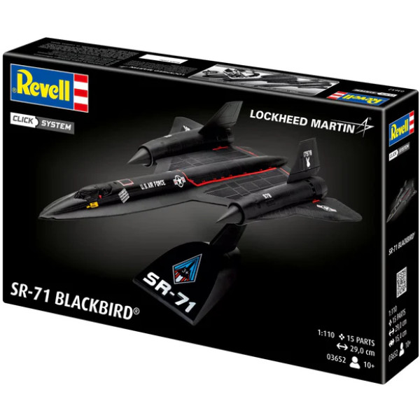 Фото - Набор для моделирования техники Revell модель самолет Lockheed SR-71 Blackbird 1:110 (RVL-03652)