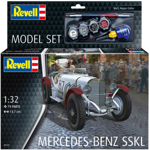 Фото - Набор для моделирования техники Revell набор автомобиль Mercedes-Benz SSKL 1:32 (RVL-67737)