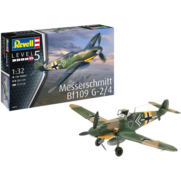 Фото - Набор для моделирования техники Revell модель самолет Messerschmitt Bf109 G-2/4 1:32 (RVL-03829) Фото - Набор для моделирования техники Revell модель самолет Messerschmitt Bf109 G-2/4 1:32 (RVL-03829)