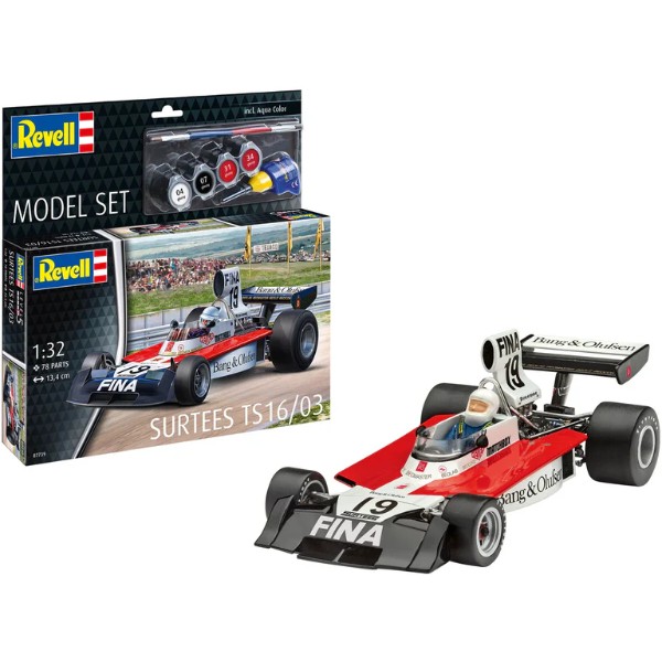 Фото - Набор для моделирования техники Revell набор автомобиль Surtees TS16/03 1:32 (RVL-67739)