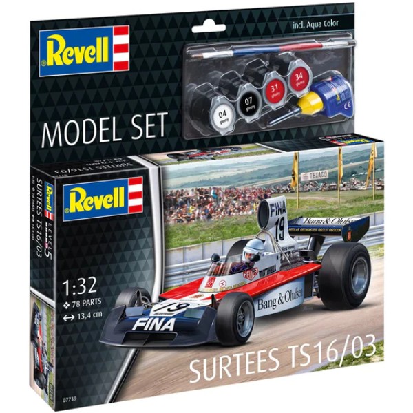 Фото - Набор для моделирования техники Revell набор автомобиль Surtees TS16/03 1:32 (RVL-67739)