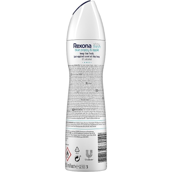 Фото - Дезодорант аерозольний Rexona Блакитний мак та Яблоко 150мл