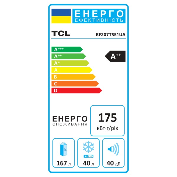 Фото - Холодильник TCL RF207TSE1UA