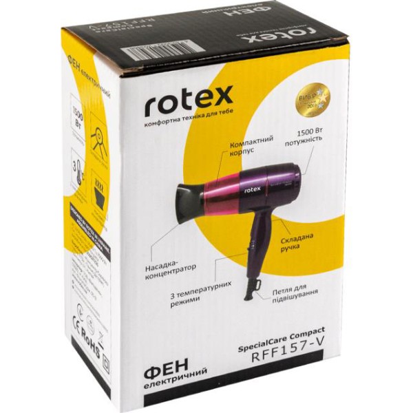 Фото - Фен Rotex RFF157-V SpecialCare Compact