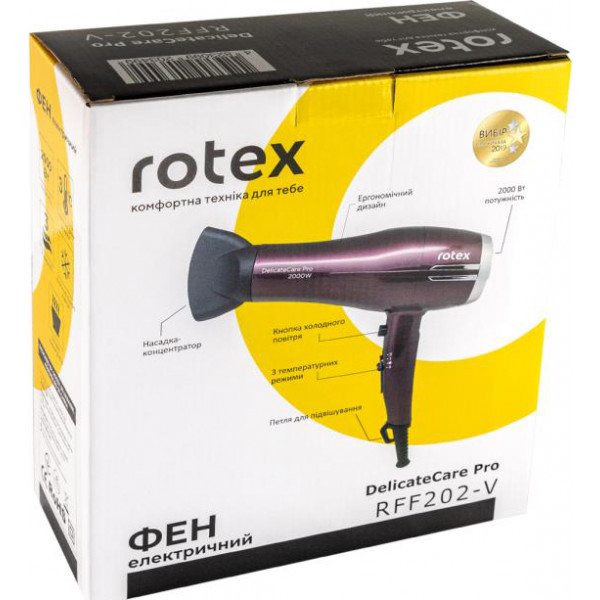 Фото - Фен Rotex RFF202-V DelicateCare Pro