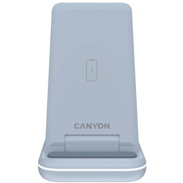 Фото - Беспроводное зарядное устройство Canyon WS-304 3 в 1 QI Blue (CNS-WCS304BL)