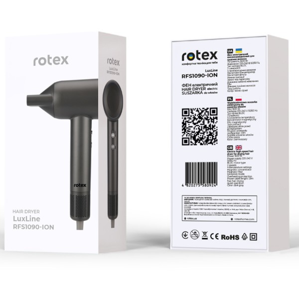 Фото - Фен Rotex RFS1090-ion LuxLine