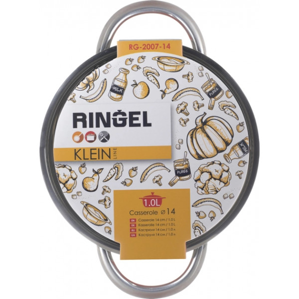 Фото - Кастрюля Ringel Klein 14 см (1.0 л) с кр. (RG-2007-14)
