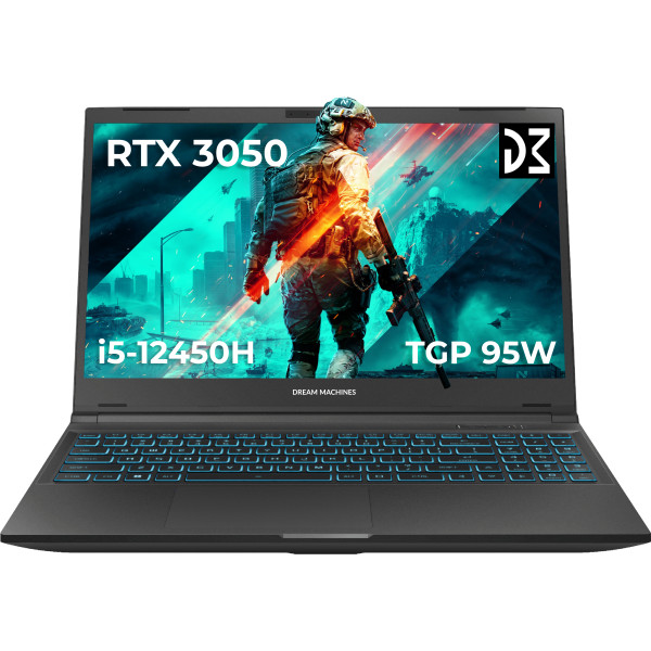 Фото - Ноутбук ігровий Dream Machines RG3050-15 (RG3050-15UA57) Black