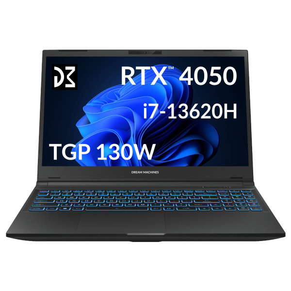Фото - Ноутбук ігровий Dream Machines CI7-13620H (RG4050-15UA61) Black