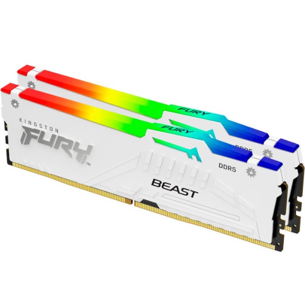 Фото - Пам'ять DDR Kingston Fury Beast RGB DDR5-5200 64GB (2x32GB) CL40-40-40 1.25V XMP (KF552C40BWAK2-64)