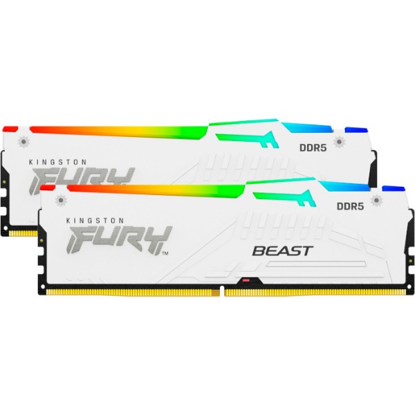 Фото - Пам'ять DDR Kingston Fury Beast RGB DDR5-5200 64GB (2x32GB) CL40-40-40 1.25V XMP (KF552C40BWAK2-64)
