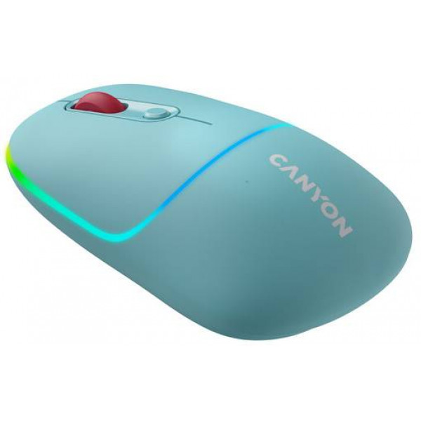 Фото - Миша бездротова Canyon MW-22 Dual Band RGB Wireless Dark Cyan (CNS-CMSW22DC)