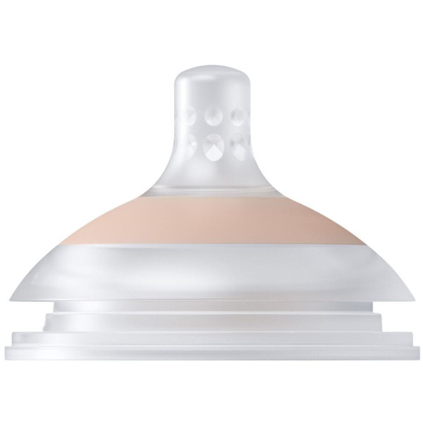 Фото - Середній потік соска дитяча силіконова Lovi динамічна Mammafeel 6+ каша 1 шт. (18/735)