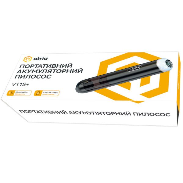 Фото - Пилосос ручний для дому ATRIA V11S+ Black