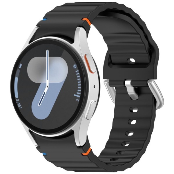 Фото - Ремінець для смарт-годинника BeCover Ribbed Tape (20mm) for Samsung Galaxy Watch 7 (40/44mm) / 7 FE / 6 / 6 Classic / 5 / 5 Pro / 4 / 4 Classic / Watch 3 (41mm) Black (712037)