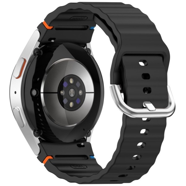 Фото - Ремінець для смарт-годинника BeCover Ribbed Tape (20mm) for Samsung Galaxy Watch 7 (40/44mm) / 7 FE / 6 / 6 Classic / 5 / 5 Pro / 4 / 4 Classic / Watch 3 (41mm) Black (712037)