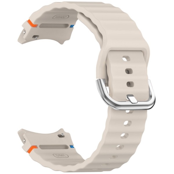 Фото - Ремінець для смарт-годинника BeCover Ribbed Tape (20mm) for Samsung Galaxy Watch 7 (40/44mm) / 7 FE / 6 / 6 Classic / 5 / 5 Pro / 4 / 4 Classic / Watch 3 (41mm) Cream (712039)