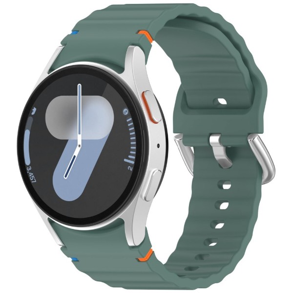 Фото - Ремінець для смарт-годинника BeCover Ribbed Tape (20mm) for Samsung Galaxy Watch 7 (40/44mm) / 7 FE / 6 / 6 Classic / 5 / 5 Pro / 4 / 4 Classic / Watch 3 (41mm) Dark Green (712041)