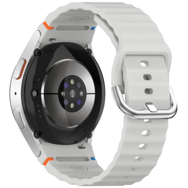 Фото - Ремінець для смарт-годинника BeCover Ribbed Tape (20mm) for Samsung Galaxy Watch 7 (40/44mm) / 7 FE / 6 / 6 Classic / 5 / 5 Pro / 4 / 4 Classic / Watch 3 (41mm) Lite Gray (712045)