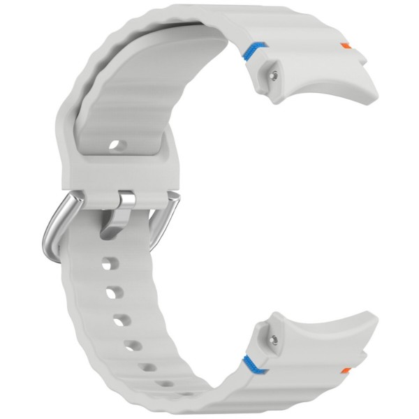 Фото - Ремінець для смарт-годинника BeCover Ribbed Tape (20mm) for Samsung Galaxy Watch 7 (40/44mm) / 7 FE / 6 / 6 Classic / 5 / 5 Pro / 4 / 4 Classic / Watch 3 (41mm) Lite Gray (712045)