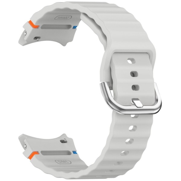 Фото - Ремінець для смарт-годинника BeCover Ribbed Tape (20mm) for Samsung Galaxy Watch 7 (40/44mm) / 7 FE / 6 / 6 Classic / 5 / 5 Pro / 4 / 4 Classic / Watch 3 (41mm) Lite Gray (712045)