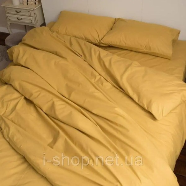 Фото - Комплект постільної білизни Richman 180х215 см +нав. 50х70 см 2 шт. гірчичний (R00000060433)