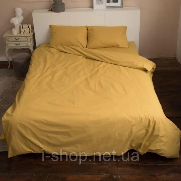 Фото - Комплект постільної білизни Richman 180х215 см +нав. 70х70 см 2 шт. гірчичний (R00000060434)