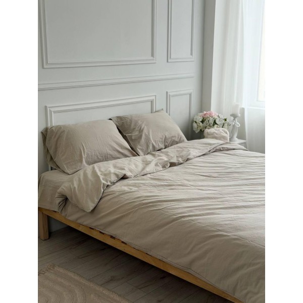 Фото - Комплект постільної білизни Richman 180х215 см +нав. 50х70 см 2 шт. айворі (R00000060257)