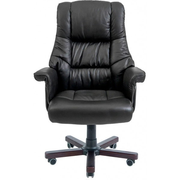 Фото - Кресло офисное Richman Конгресс Вуд M-2 Широкий (Anyfix Wide) Кожа Люкс Черная