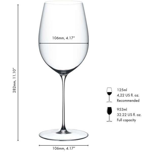 Фото - Набір келихів Riedel Bordeaux Grand Cru Superleggero 2 шт. (7425/00-270)