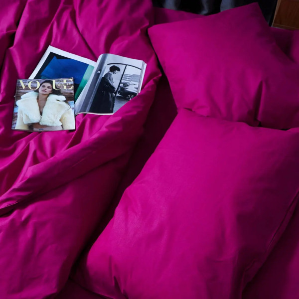 Фото - Комплект постільної білизни Moon&Star Бязь Gold Люкс «Crimson Elegance» 200х220 нав. 2х40х60 (MS-820006240)