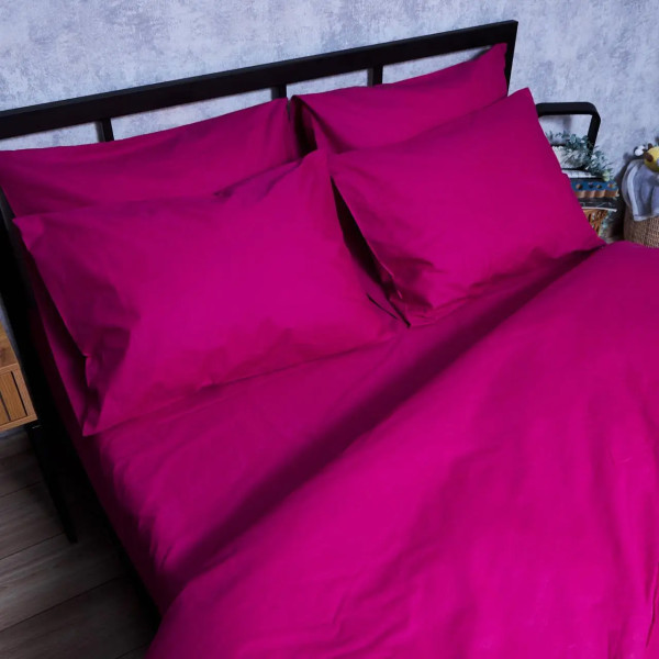 Фото - Комплект постільної білизни Moon&Star Бязь Gold Люкс «Crimson Elegance» 200х220 нав. 4х50х70 (MS-820006243)