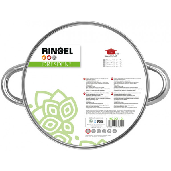 Фото - Каструля Ringel Dresden 26 см 9 л (RG-2011-26)