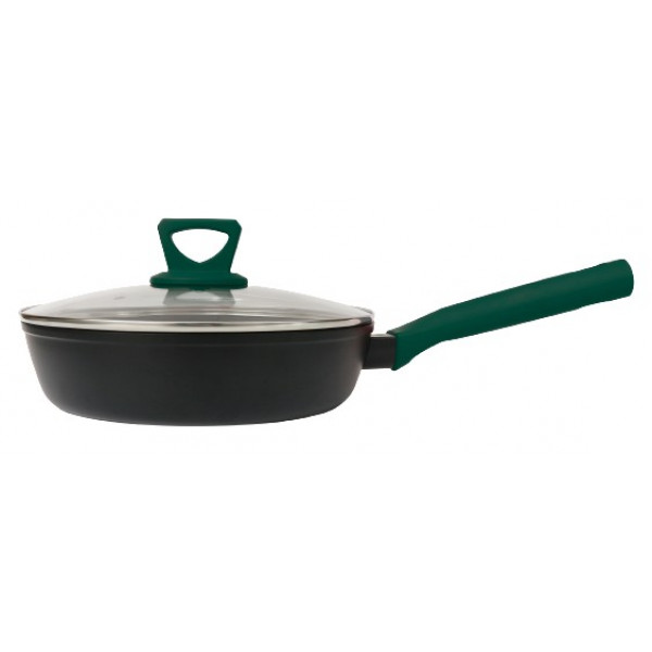 Фото - Сковорода універсальна Ringel Herbal 28 см з/кришкою (RG-1101-28/h/L)