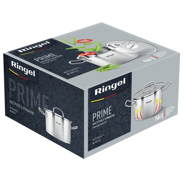 Фото - Кастрюля Ringel Prime 22 см 4.7 л (RG 2019-22)