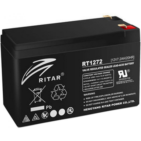 Фото - Акумулятор для ДБЖ Ritar 12V-7.2Ah (RT1272B) AGM