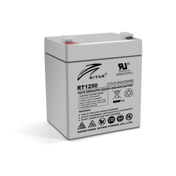 Фото - Акумулятор для ДБЖ Ritar 12V 5.0Ah (RT1250) AGM