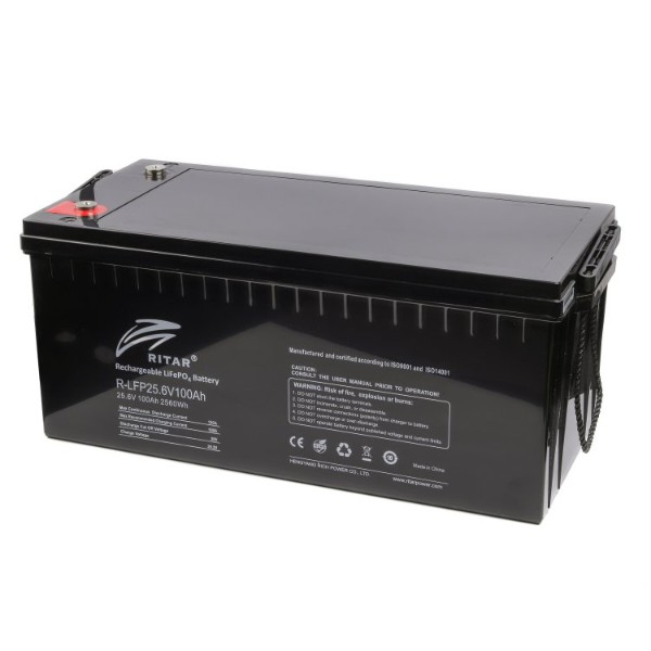 Фото - Акумулятор для ДБЖ Ritar 24V 100 Ah (R-LFP25.6V100Ah)