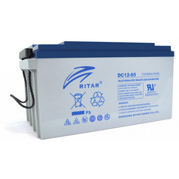 Фото - Аккумулятор для ИБП Ritar AGM 12V 65Ah (DC12-65) Фото - Аккумулятор для ИБП Ritar AGM 12V 65Ah (DC12-65)
