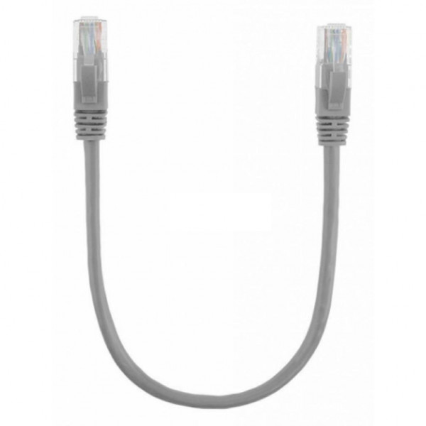 Фото - Кабель патч-корд Ritar Cat.5e UTP CCA  0.3 m Grey (PCR-CCA/0.3G)