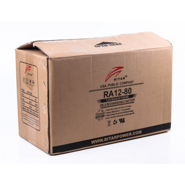 Фото - Аккумулятор для ИБП Ritar AGM 12V-80Ah (RA12-80)