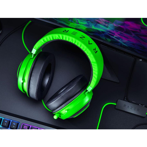 Фото - Гарнітура дротова ігрова Razer Kraken Multi Platform Green (RZ04-02830200-R3M1)