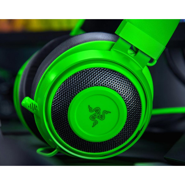 Фото - Гарнітура дротова ігрова Razer Kraken Multi Platform Green (RZ04-02830200-R3M1)