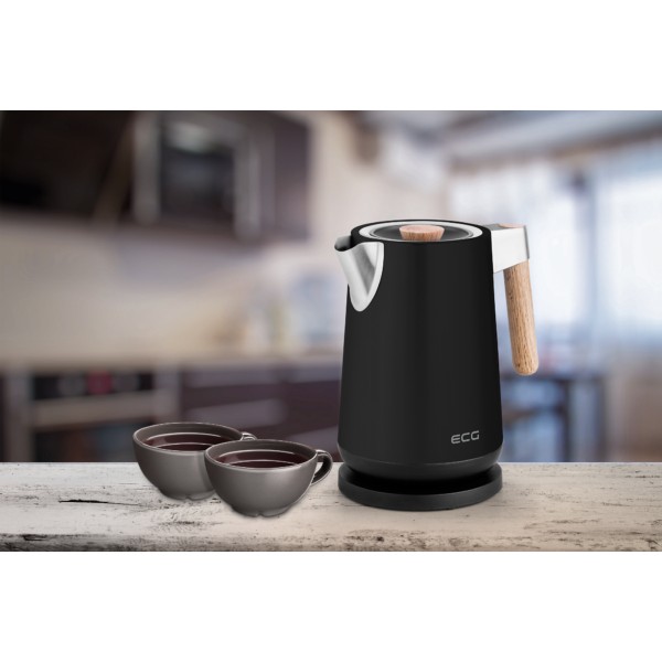 Фото - Електричний чайник ECG RK 1768 Strix Timber Black
