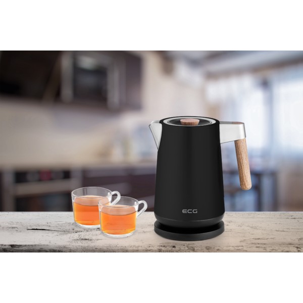 Фото - Електричний чайник ECG RK 1768 Strix Timber Black
