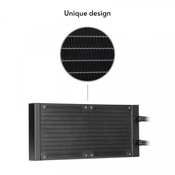 Фото - Водяная система охлаждения Chieftec Iceberg 240 DARK (CLC-240-BLK)