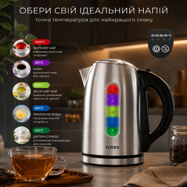 Фото - Електричний чайник Rotex RKT78-S Smart